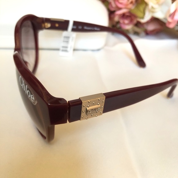 Authentic Chloe Sunglasses, Burgundy- CL223303 main image 12